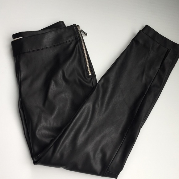 MICHAEL Michael Kors Pants - Michael Kors Faux Leather Pants with Side Zipper